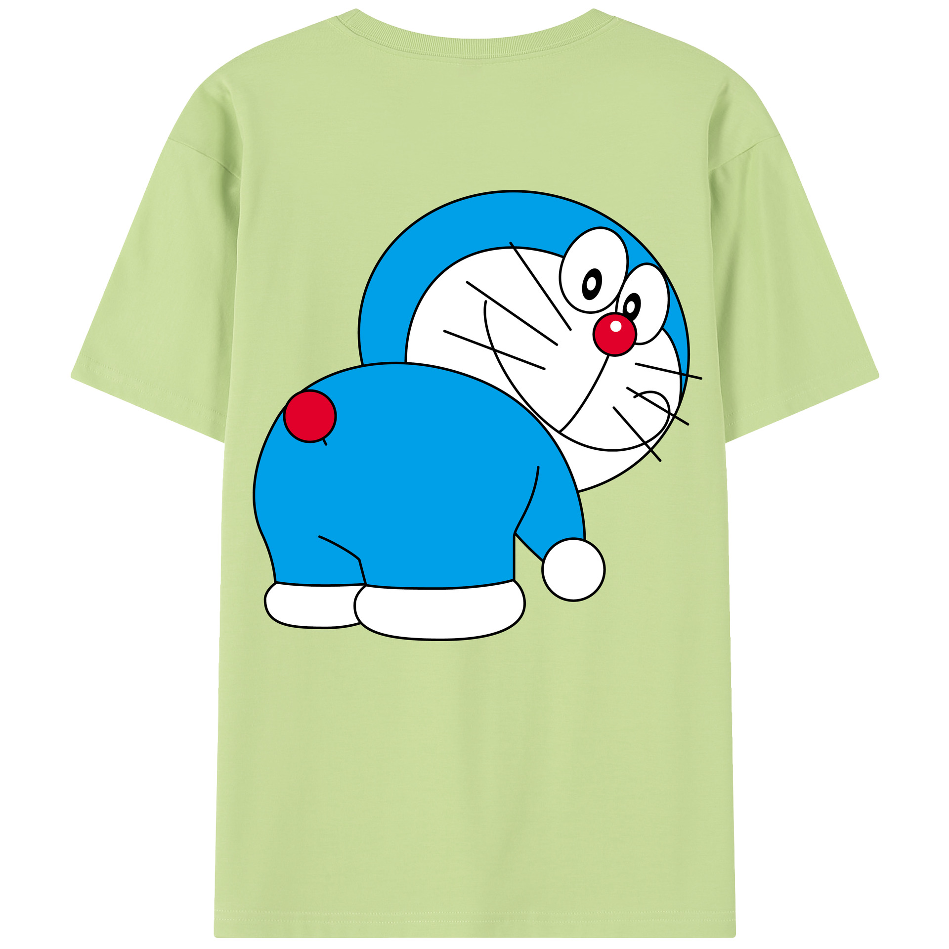 （画像用） ドラえもん Doraemon 綿100％半袖Tシャツ（背面プリント）